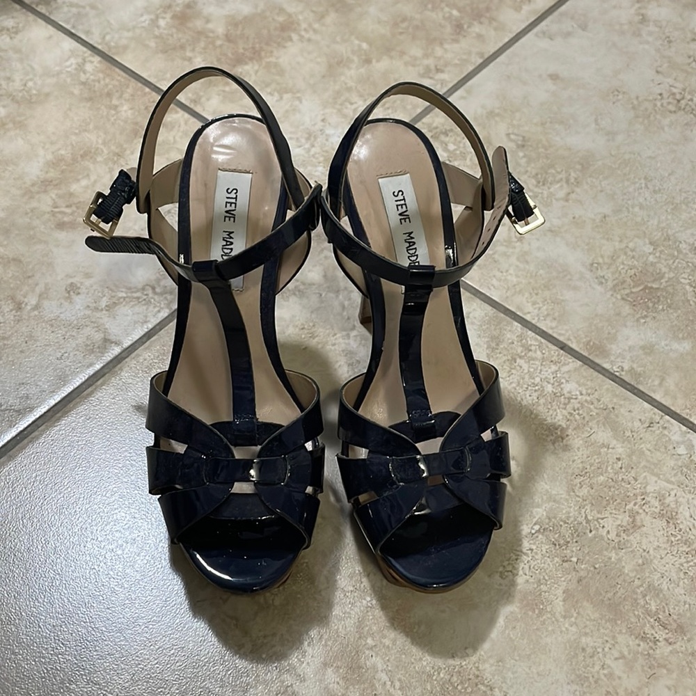 Navy Blue Stiletto Heels
